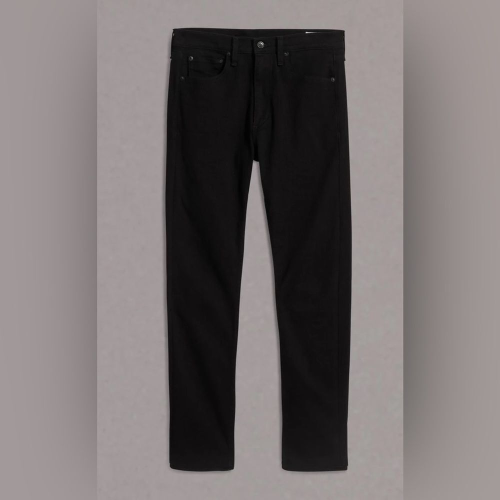rag & bone Men's Black Straight Jeans